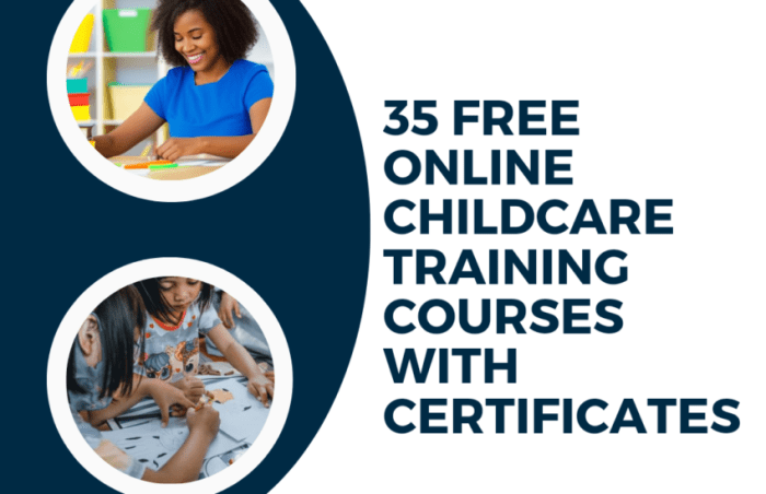 Free online childcare training courses with certificates