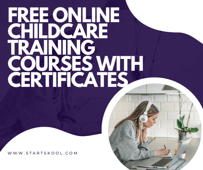 Free online childcare training courses with certificates