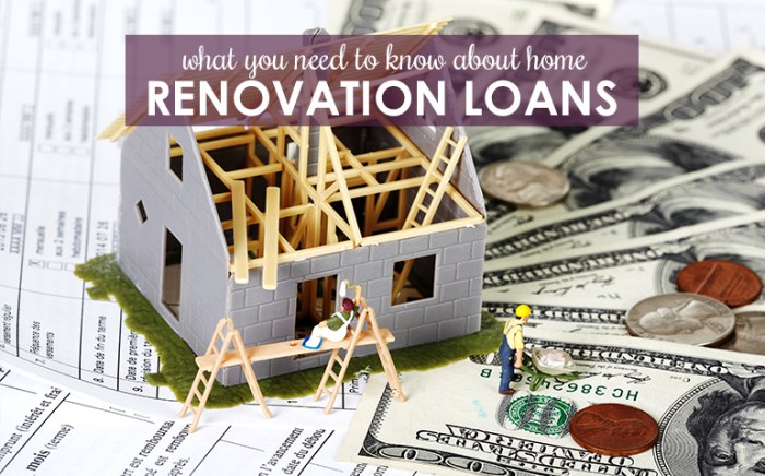 Renovation loan for investment property