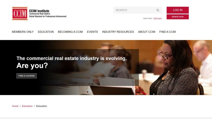 Commercial real estate courses online