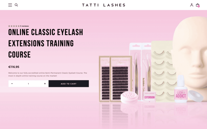 Online lash courses