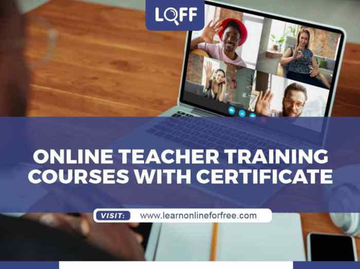 Online teacher training courses with certificate