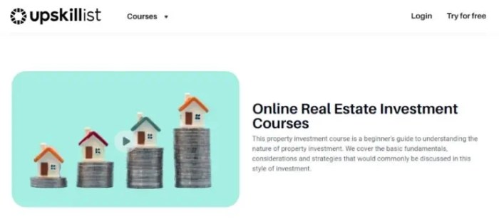 Online real estate investment courses